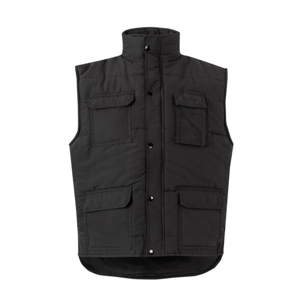 colete-acolchoado-multibolsos-indústria-fábrica-mecânico-eletricista-logística-preto