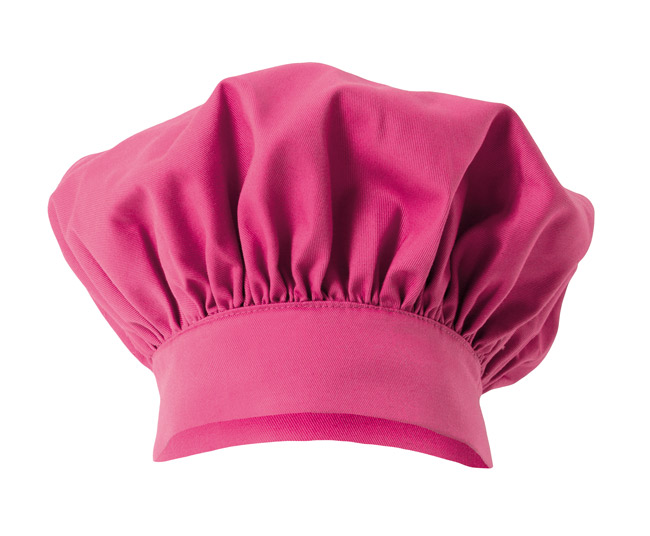 gorro-barrete-chef-cozinha-sarja-ajustável-fuscia-referência-404001-velilla