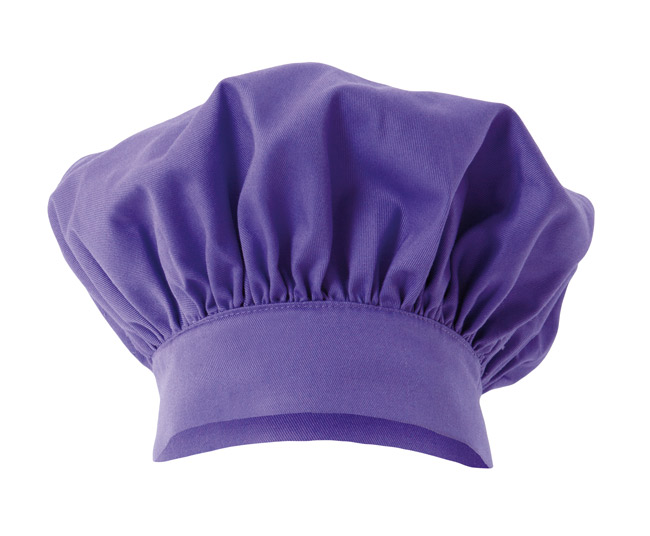 gorro-barrete-chef-cozinha-sarja-ajustável-roxo-referência-404001-velilla