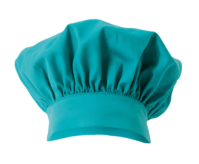 gorro-barrete-chef-cozinha-sarja-ajustável-turquesa-claro-referência-404001-velilla