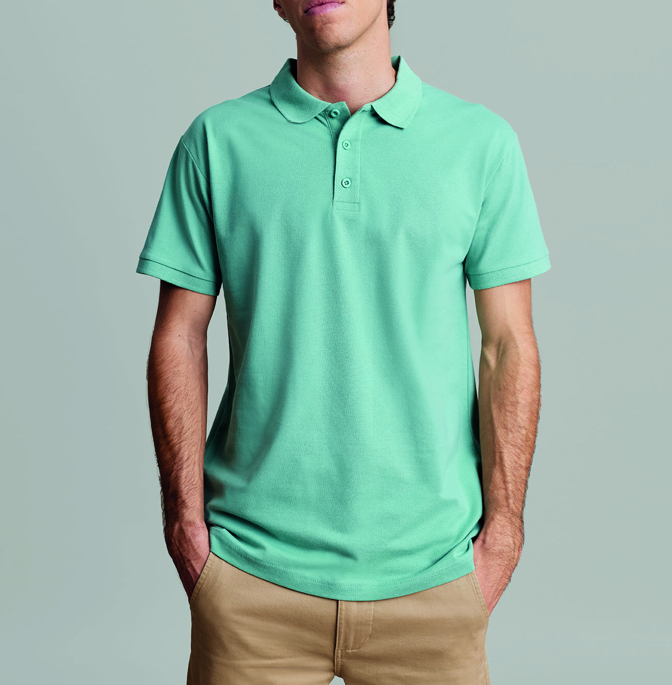 polo-unissexo-manga-curta-malha-piqué-35%-algodão-ringspun-65%-poliéster-210-gramas-gibson-mukua