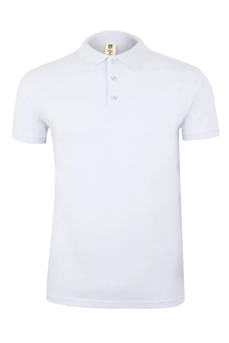 polo-unissexo-manga-curta-malha-piqué-35%-algodão-ringspun-65%-poliéster-210-gramas-gibson-mukua