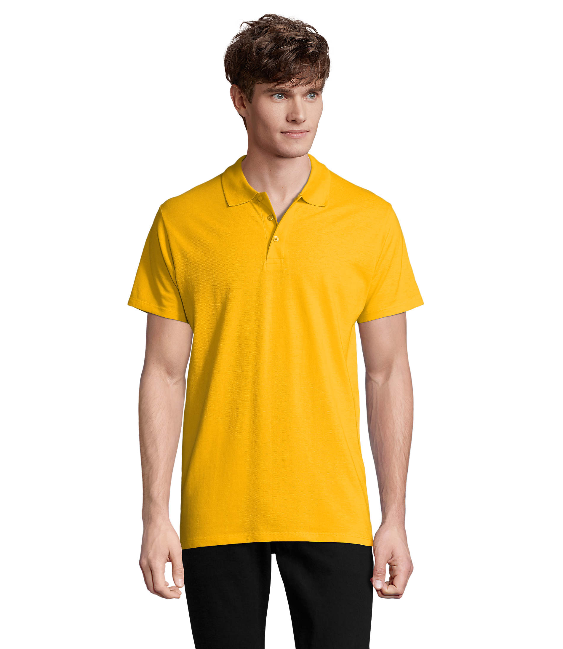 polo-pique-homem-manga-curta-summer-210-gramas-amarelo-sols