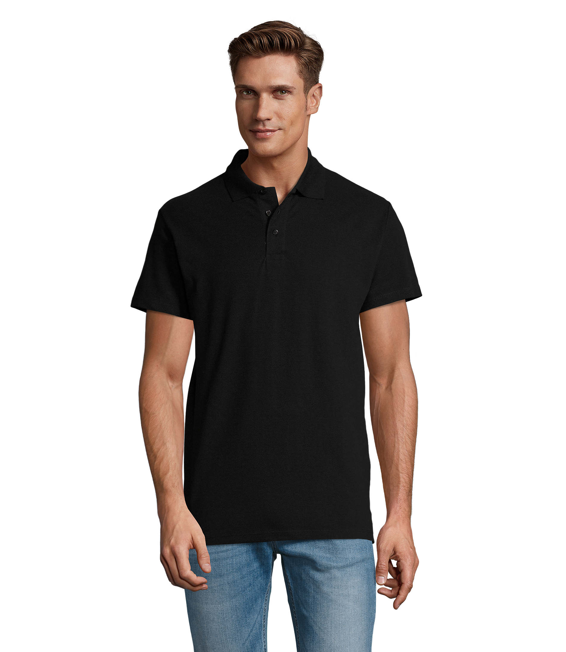 polo-pique-homem-manga-curta-summer-210-gramas-preto-sols