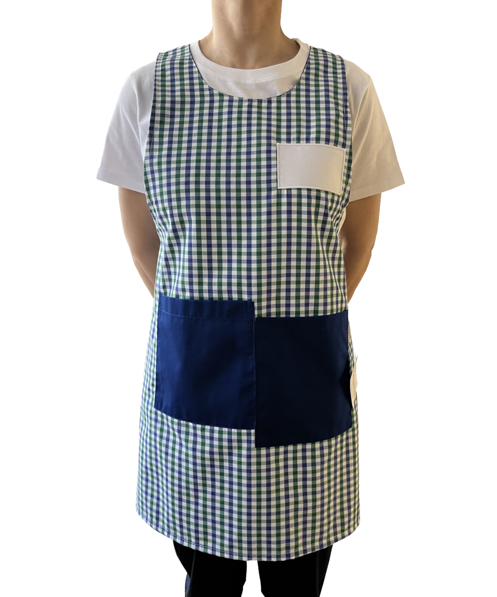 Avental Xadrez Azul 075