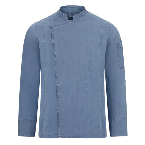 jaleca-unisexo-denim-ganga-clara-cinzento-escuro-apertar-frente-manga-comprida-405212S